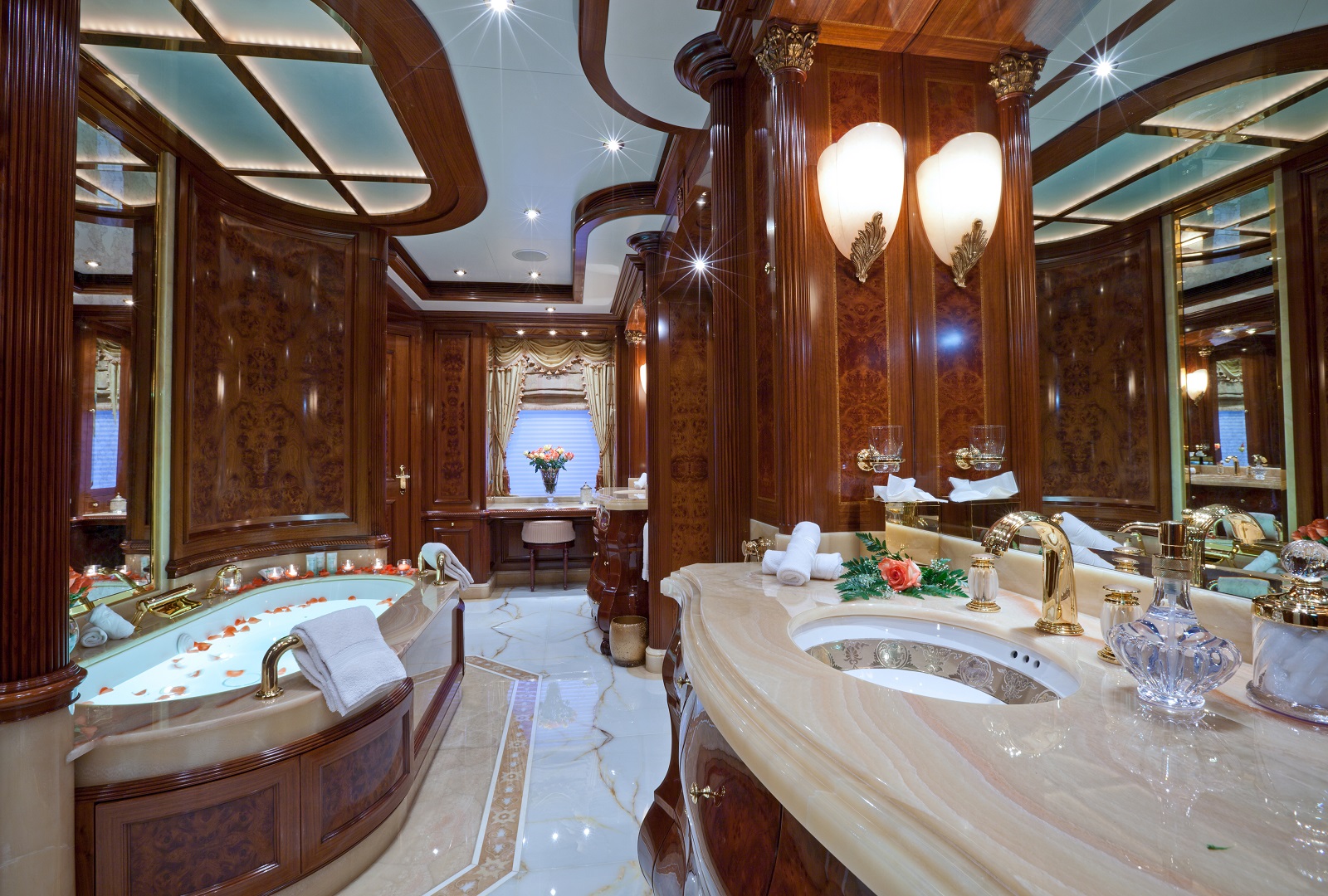 luxury yacht bathroom